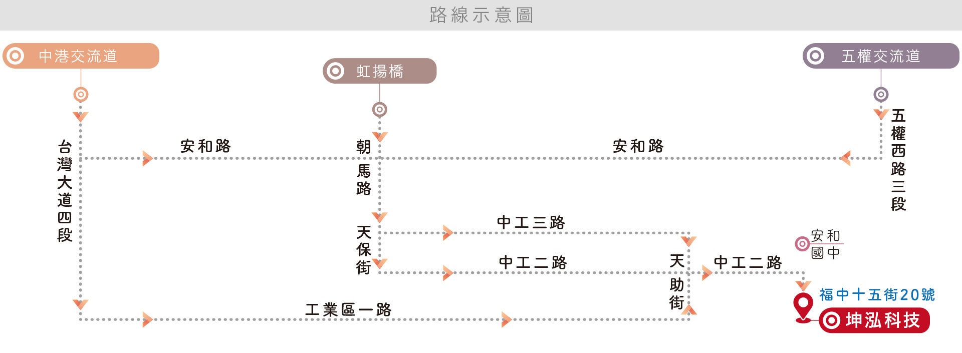 坤泓科技地圖示意圖